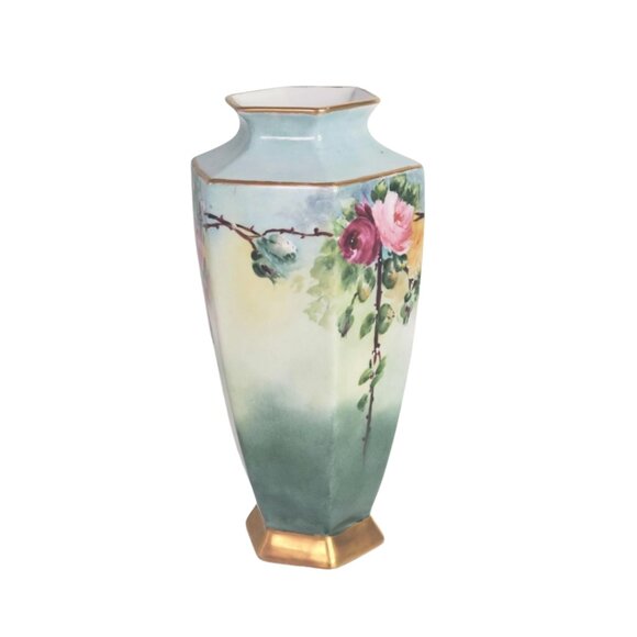 Antique Noritake Nippon Ceramic Vase Hand-Painted 1917 - Picture 4 of 9